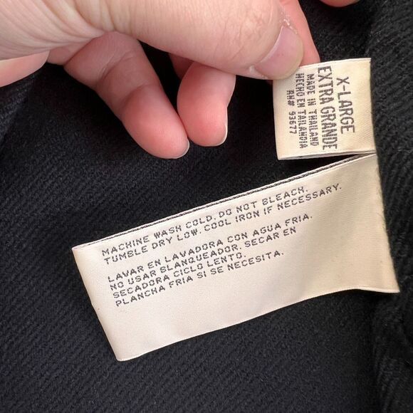 St. Johns Bay Jacket Womens XL Beige Black Collared Zip Up Snap Lined Pockets - Picture 6 of 10